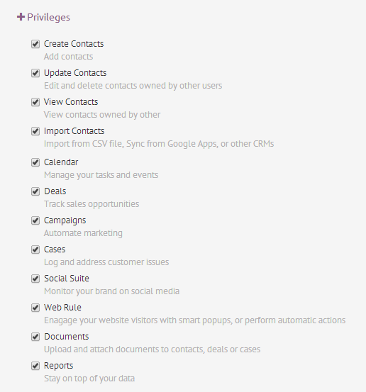 Enhanced Access Controls in Agile CRM
