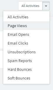Contact Activity Filters