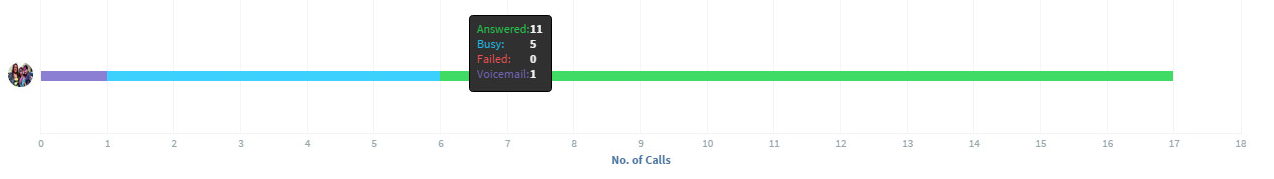 CRM Report on Total Calls by User