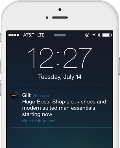 Personalized Sales with Mobile Marketing at Gilt.com