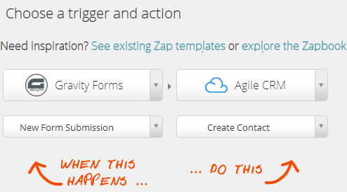 Web Forms Automation with Zapier and Agile CRM