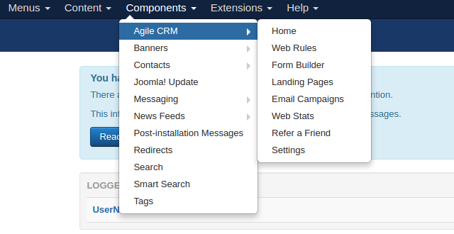 agile-crm options