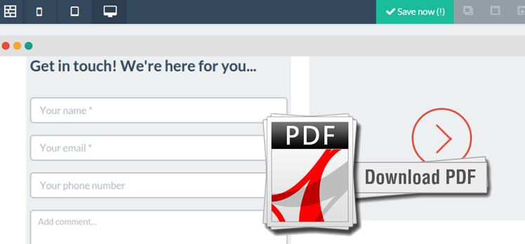 Now Include Direct PDF Downloads on Agile CRM Forms