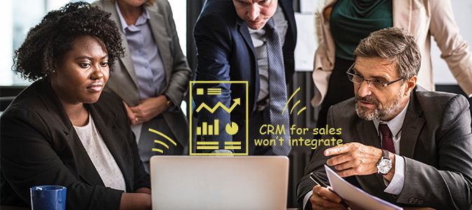 CRM for sales won’t integrate with my other systems