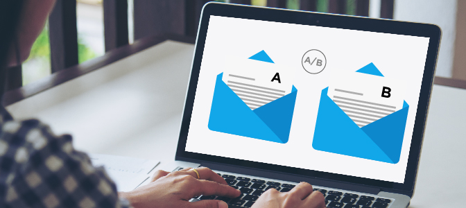 AB test different email subject lines