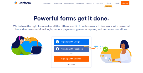 jotform dashboard