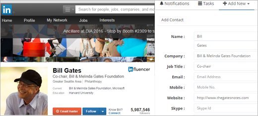fetch contact info