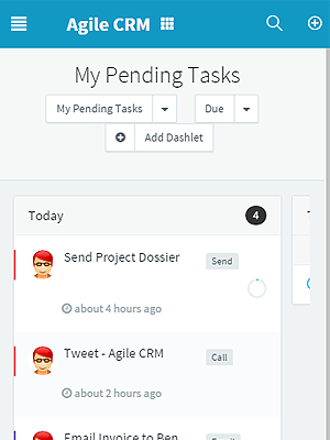 Events & Tasks - Mobile CRM