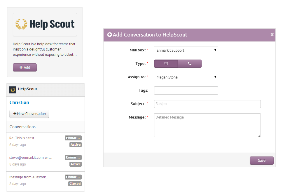Help Scout for CRM