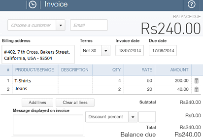 Create invoices