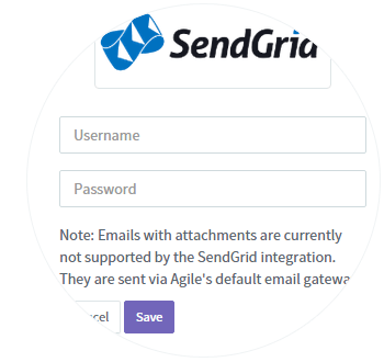 Enter SendGrid Credentials