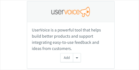 uservoice Setup, Step-1