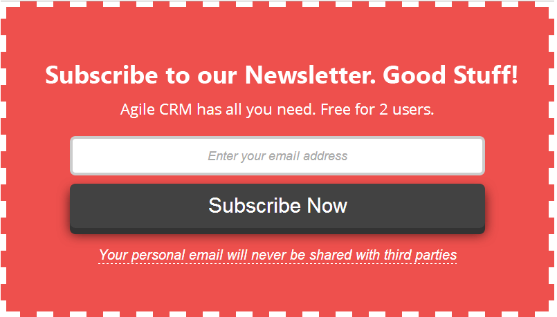 Newsletter Subscribe Popup