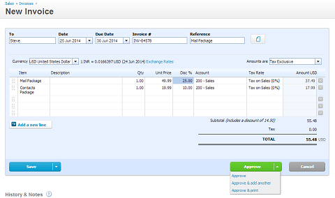 Itemized Invoice Template, Agiled