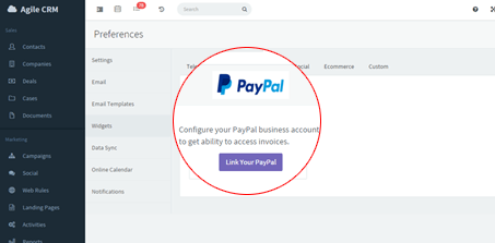 Paypall  Widget