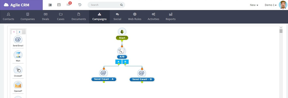 Add two email nodes